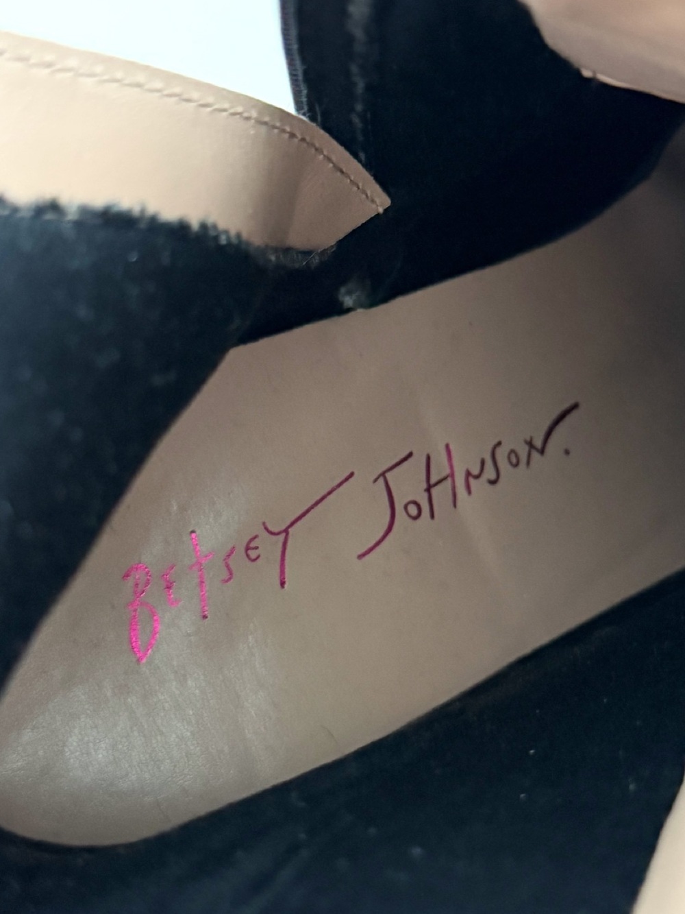 Betsey Johnson Cotton Houndstooth Platform Buckle Boots - Picture 7 of 7